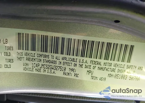 2016 Jeep Cherokee Latitude из США, поврежденный, VIN 1C4PJMCS2GW327510